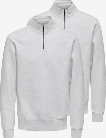 Only & Sons Sweatshirt 'Ceres' in Grau: Vorderseite