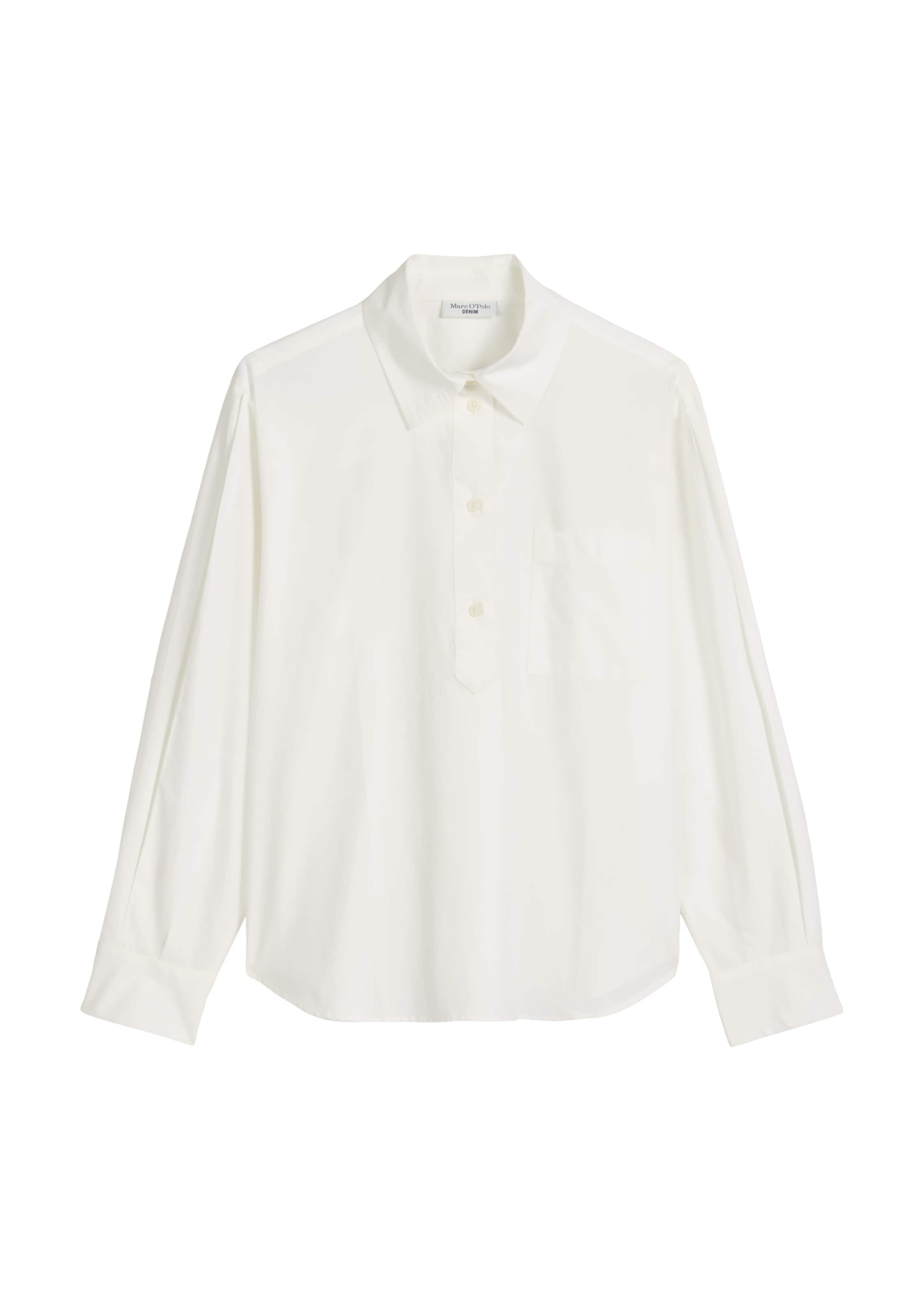 Marc O'Polo DENIM Blouse in Wit: voorkant