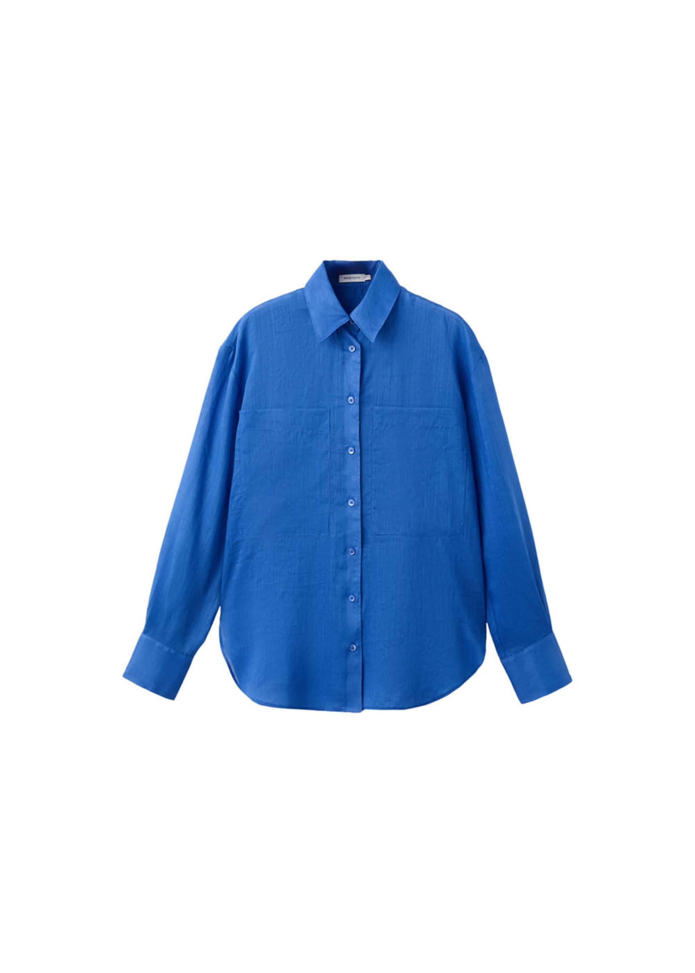 MANGO Bluse 'Jag' in Blau: Vorderseite