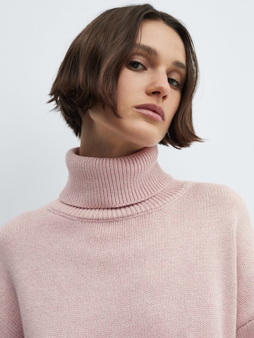 MANGO Sweater 'Ricotta' in Pink