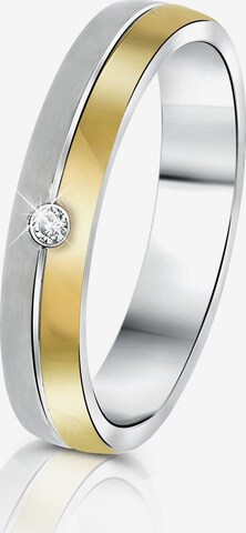 Lucardi Ring 'Praag' in Silver: front