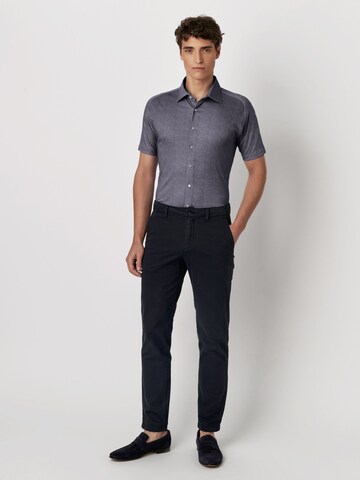 DESOTO Slim fit Button Up Shirt in Blue