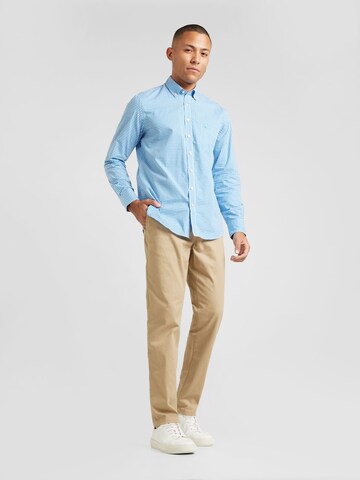 FYNCH-HATTON Regular fit Button Up Shirt 'Classic Vichy, B.D., 1/1' in Blue