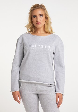 BRUNO BANANI Sweatshirt 'Price' in Grey: front