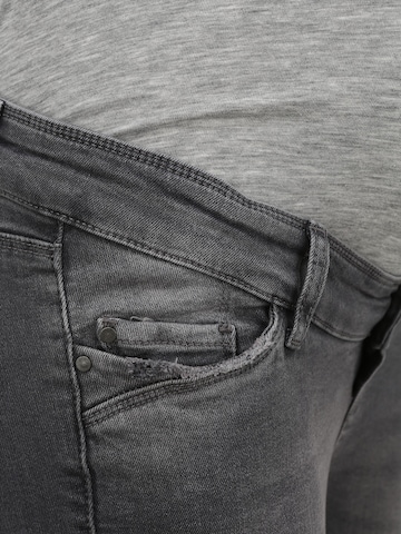 MAMALICIOUS Slimfit Jeans i grå