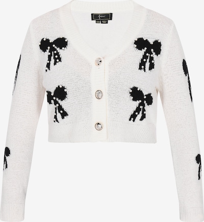 faina Neuletakki 'Fashion Look' värissä musta / offwhite, Tuotenäkymä