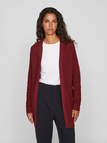 Cardigan 'VIDALO' VILA en rouge : devant