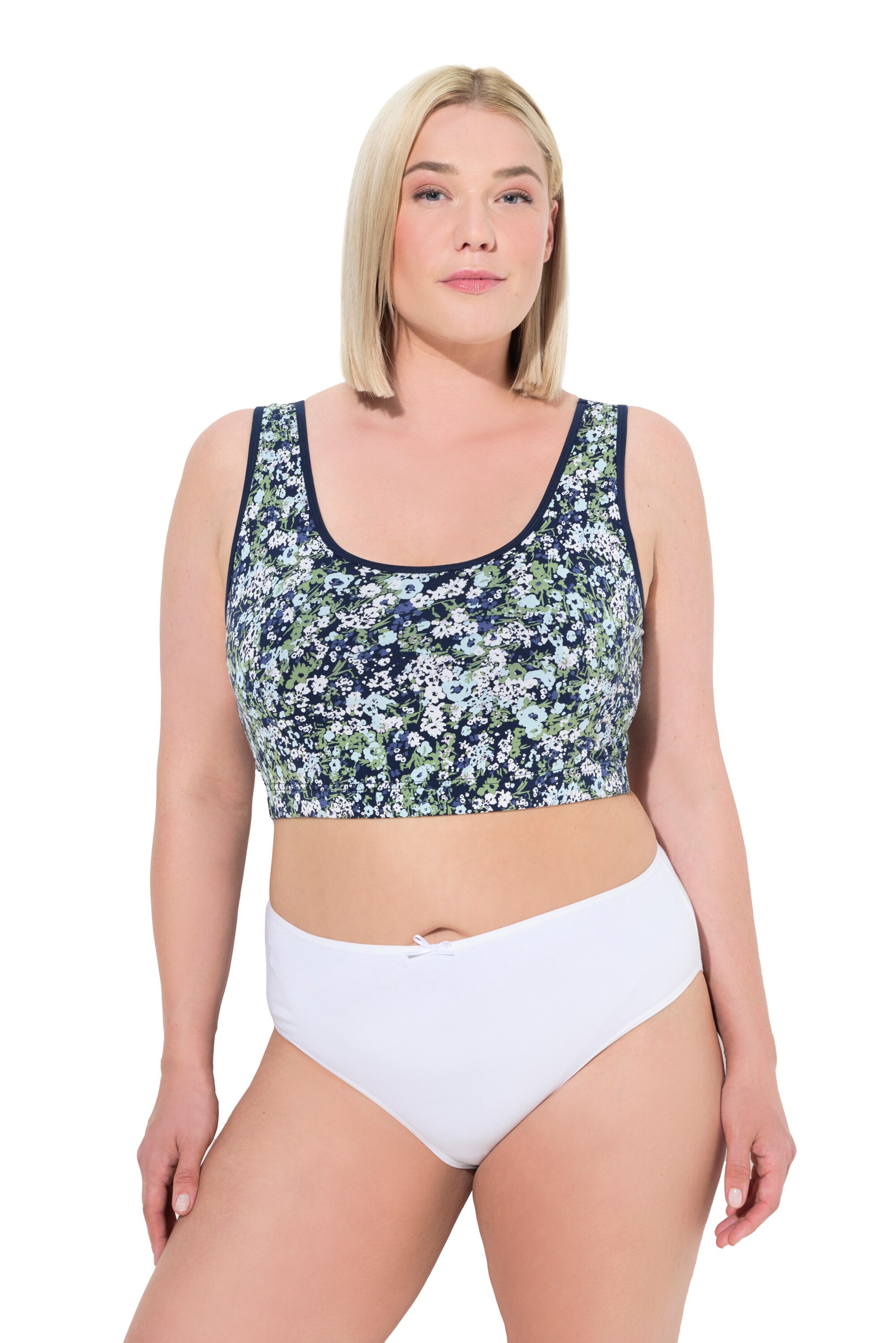 Ulla Popken Bustier BH in Blauw: voorkant