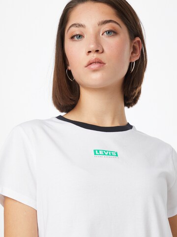 LEVI'S ® Paita 'Graphic Jordie Tee' värissä valkoinen