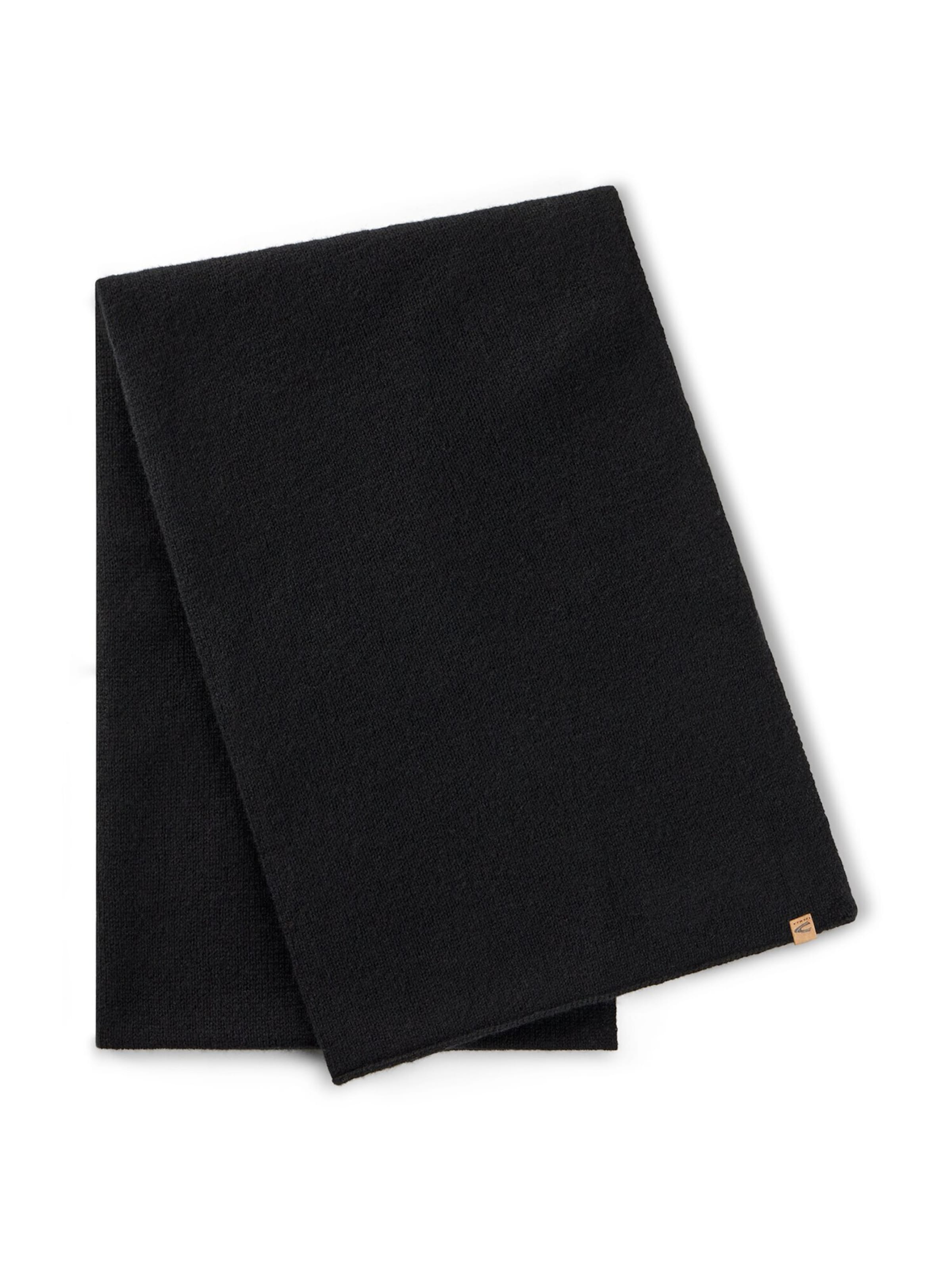 CAMEL ACTIVE Strickschal aus 100 % Kaschmir in Schwarz: Vorderseite