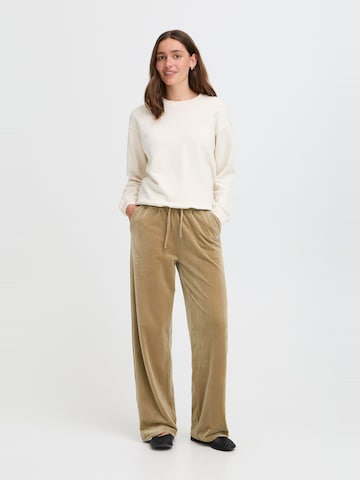 Oxmo Regular Broek ' OXEBBA WIDE LEG ' in Bruin