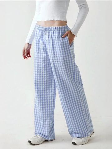 Hiccup - Perna larga Calças em azul