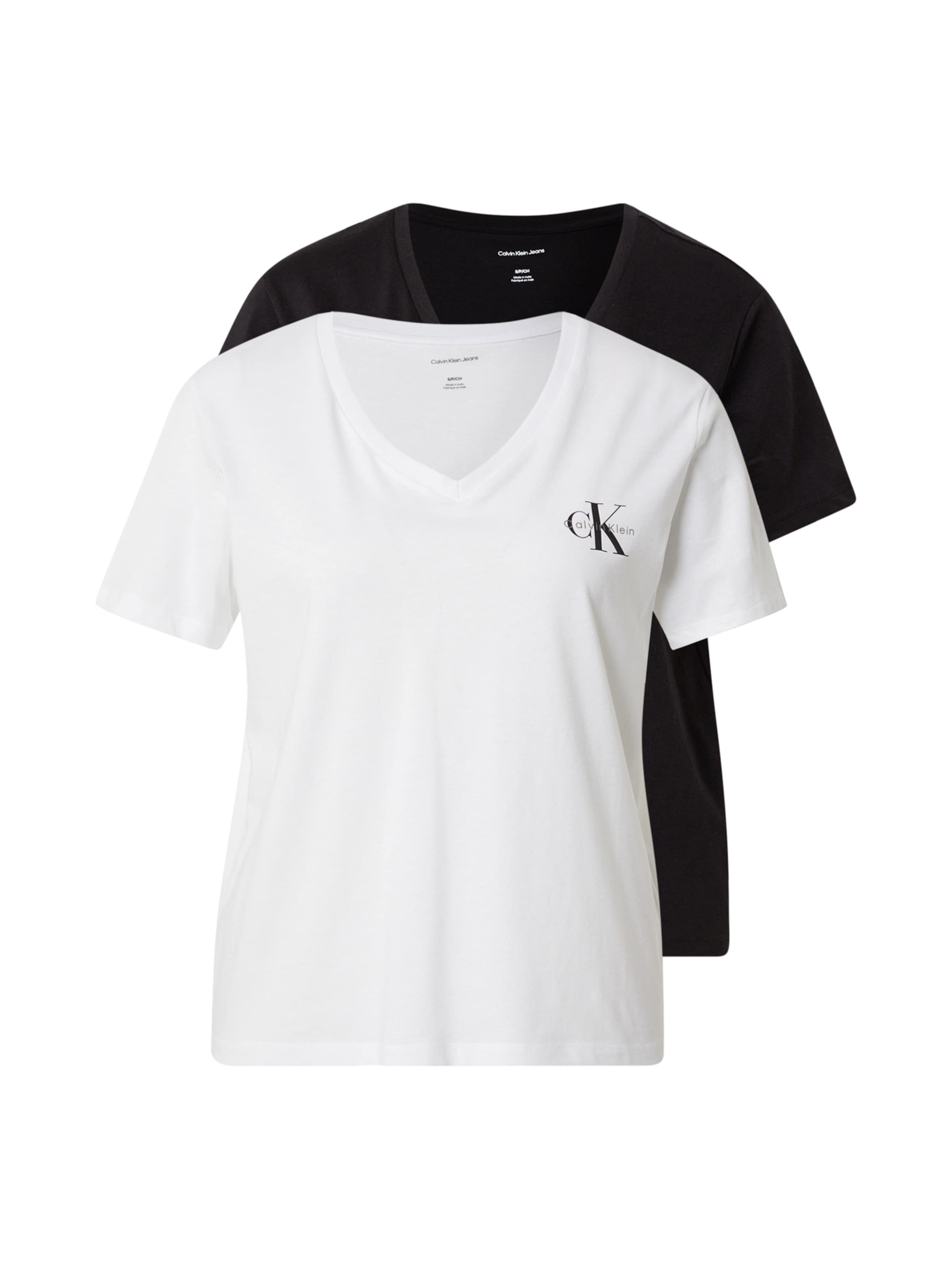 Calvin Klein Jeans Tričko – černá: přední strana