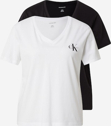 Calvin Klein JeansMajica - crna boja: prednji dio