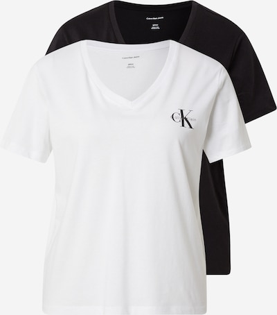 Calvin Klein Jeans Majica veličine XXXS u crna / prljavo bijela, Pregled proizvoda