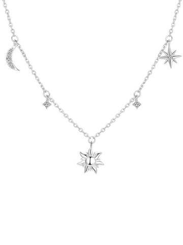 Hey Happiness Kette 'Celestial Harmony' in Silber: Vorderseite