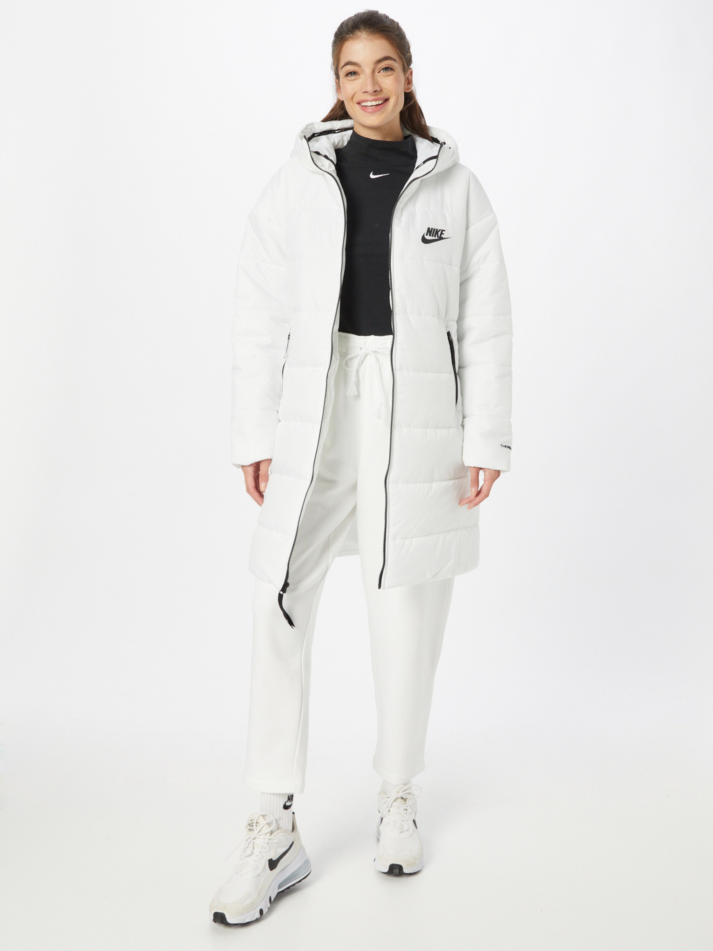 white nike parka