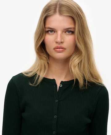 Superdry Gebreid vest in Groen