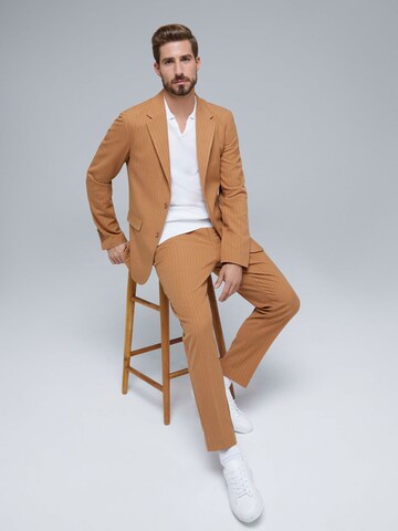 ABOUT YOU x Kevin Trapp Regular fit Suit Jacket 'Fiete' in Brown