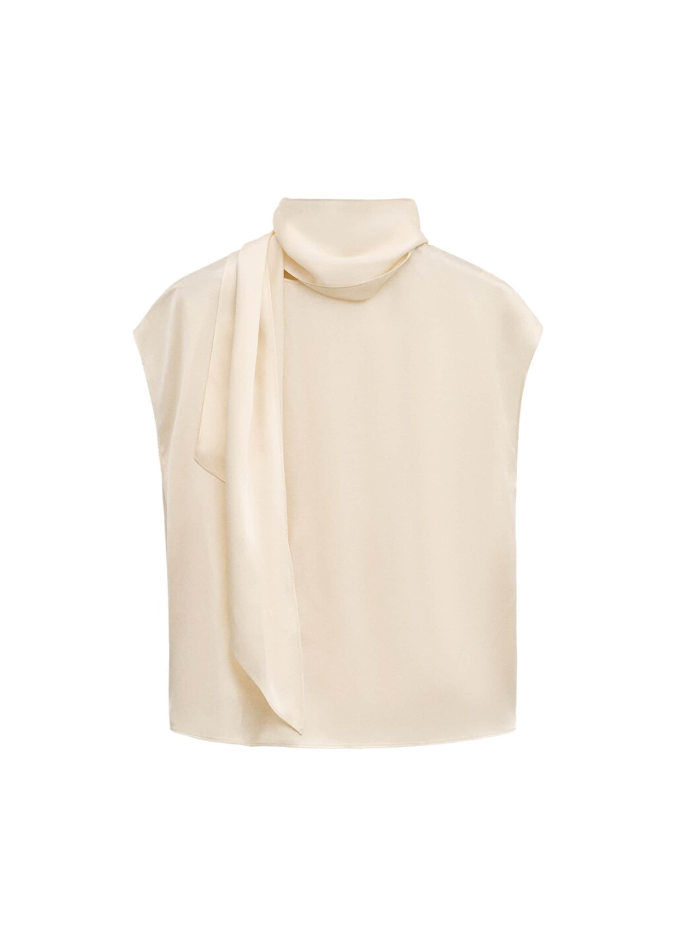 MANGO Blouse 'Matrina' in Beige: front