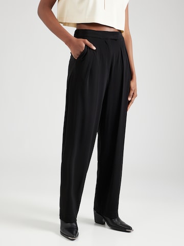 Max Mara Leisure Loose fit Pleat-front trousers 'GIOCHI' in Black: front