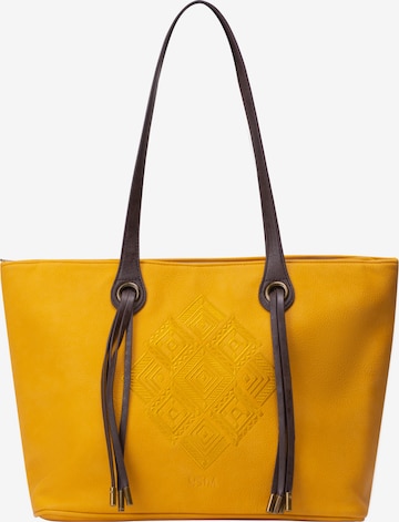 usha FESTIVAL Shopper in Yellow: front