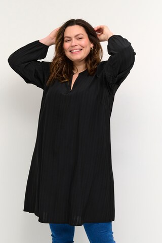 Robe 'Chella' KAFFE CURVE en noir : devant