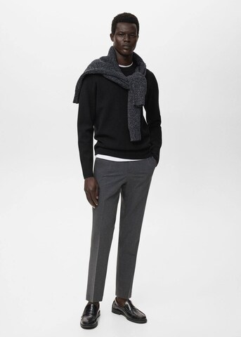 MANGO MAN Pullover 'Luxus' in Schwarz