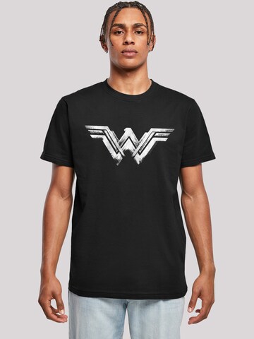 F4NT4STIC Shirt 'DC Comics Wonder Woman' in Black: front