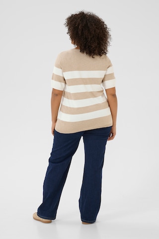 Pullover 'Lizzy' di KAFFE CURVE in beige