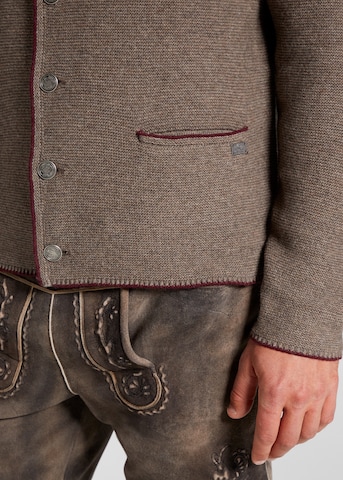 SPIETH & WENSKY Knitted Janker 'Pocking' in Brown