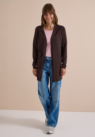 CECIL Offener Cardigan in langer Passform in Braun