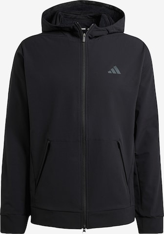 ADIDAS PERFORMANCE - Chaqueta deportiva 'Designed For Training' en negro: frente