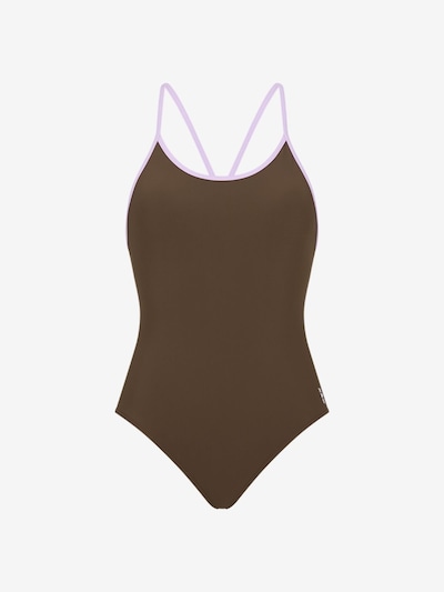WALLIEN Active Swimsuit 'Liberty Racerback' in Brown, Item view