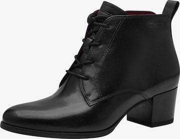 Bottines à lacets Tamaris en noir : devant