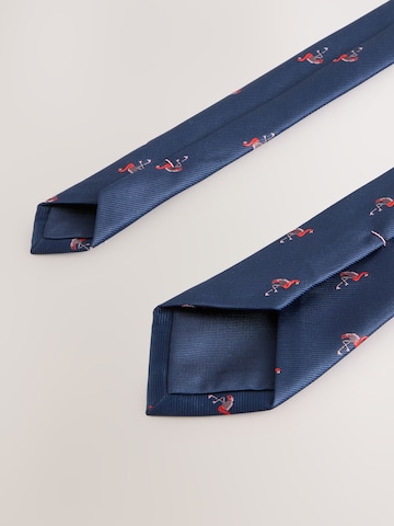 Next Set: Krawatte und Einstecktuch in Blau