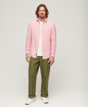 Superdry Regular Fit Hemd in Pink
