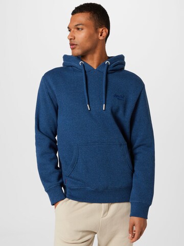 Superdry Sweatshirt in Blue: front