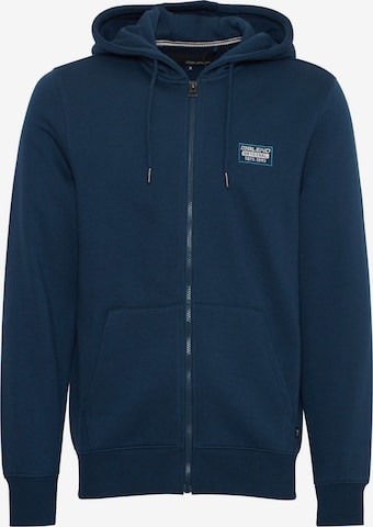 BLEND Sweatjacke 'Kaylon' in Blau: Vorderseite
