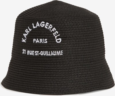Pălărie 'Rue St-Guillaume' Karl Lagerfeld pe negru / alb, Vizualizare produs