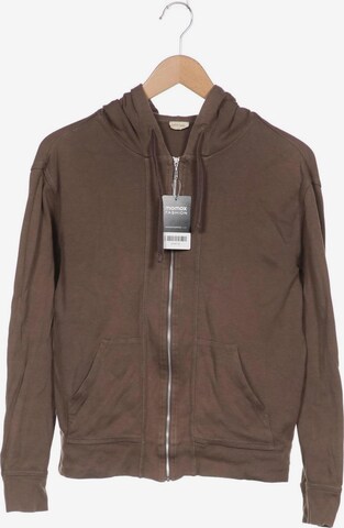 hessnatur Sweatshirt & Zip-Up Hoodie in M in Brown: front