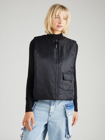 Lovechild 1979 Bodywarmer 'Halle' in Zwart: voorkant