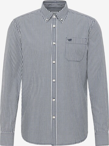 MUSTANG Button Up Shirt in Blue: front