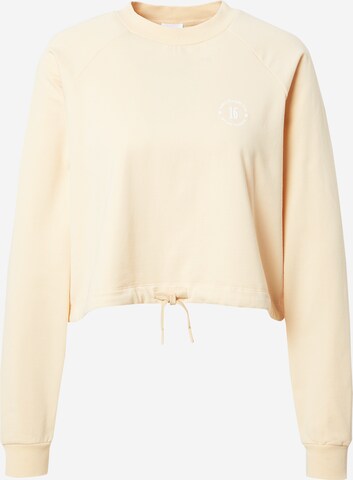 ABOUT YOU x GNTM Sweatshirt 'Xenia' in Beige: front