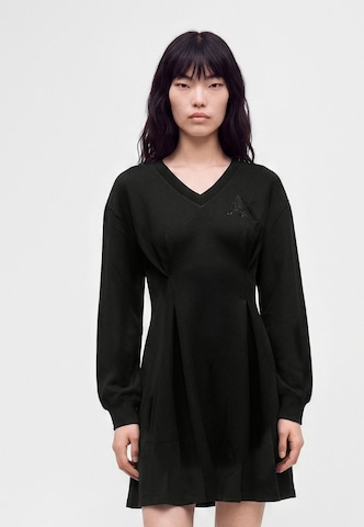 ARMANI EXCHANGE Obleka | črna barva: sprednja stran