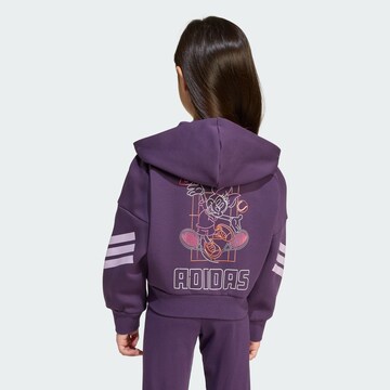 ADIDAS SPORTSWEAR Sports sweat jacket 'Disney Minnie Mouse' in Purple: front