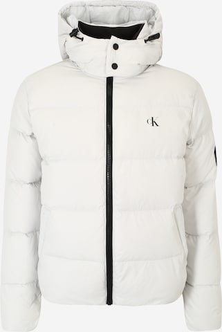 Calvin Klein Jeans Winter Jacket in Grey: front