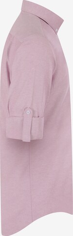 Coupe regular Chemise 'Hugo' DENIM CULTURE en rose