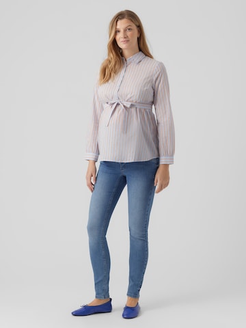 MAMALICIOUS Blouse 'Cabana Lia' in Blauw