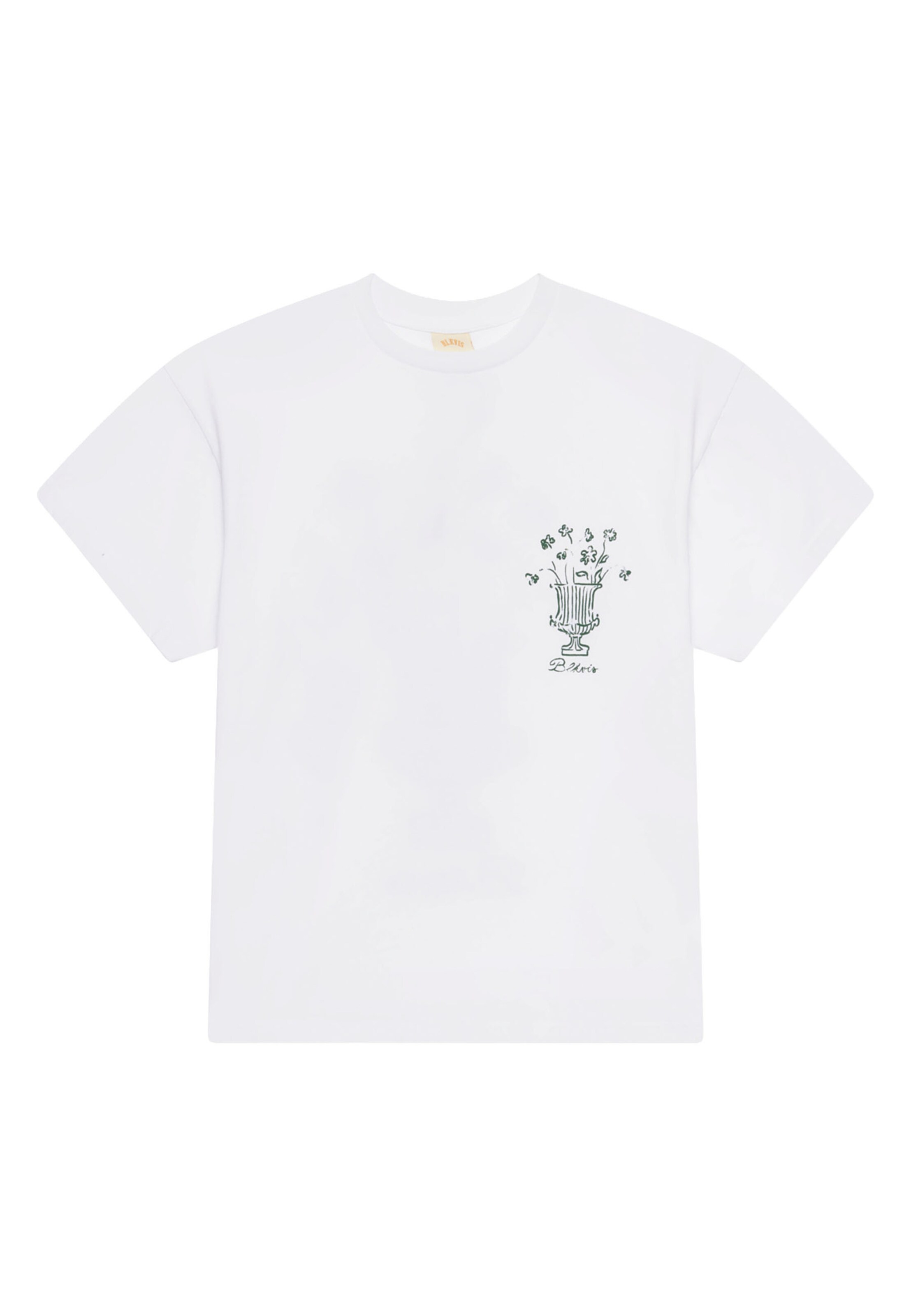 Maglietta 'Vaso' di BLKVIS in bianco: frontale